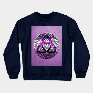 Purple triquetra Crewneck Sweatshirt